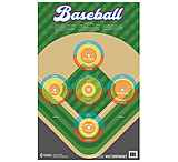 Image of Action Target GS-BASE-100FIRE1100 Action Baseball Hanging Paper 23" X 35" Ba