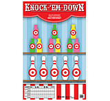Image of Action Target GS-CARBTTL-100100 Action Knock-'Em-Down Hanging Paper 23&quot; X 35