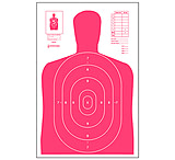 Image of Action Target High Visibility Fluorescent B-27E Indoor Target 100 Per Case