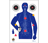 Image of Action Target SSO-99 Modified B-21E Target w/Human Anatomy, Pack of 100