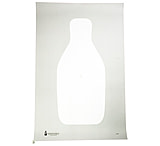 Image of Action Target Standard FBI/DEA Q Target, Bright White, 22 1/2x34 1/2, 100 Per Box