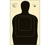 Image of Action Target TQ5BLACK100 TQ-15 Training Target Hanging Paper 24&quot; X 45&quot; Silh