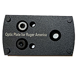 ADE Advanced Optics Adapter/Mounting Plate for Red Dot Sight, Vortex Venom/Razor/Viper, Burris Fastfire,Meopta,Docter, Insight to FIT Ruger American Pistol, Black, Ruger American Plate
