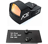 Image of ADE Advanced Optics Motion Awake RD3-009 1x Reflex Red Dot Sight w/Ruger SR9 Optic Mount Plate