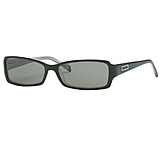 Image of Adrienne Vittadini AV5029S Sunglasses with No-Line Progressive Rx Prescription Lenses - Black Frame / 53 mm Lenses