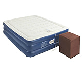Image of Aerobed Airbed Double High Air Mattress, Ottoman w/ 120V Built in Pump
