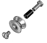 Image of Aftco Top Roller Assembly #2 Stainless Steel Replacement Assembly For Top Rollers, Thru 14