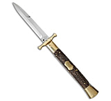 Image of A.G.A. Campolin AGA Campolin 13 Bat Swinguard Automatic Brass/Stag Horn 5.75 Satin Bayonet 057C914C