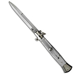 Image of A.G.A. Campolin AGA Campolin 15 Ring Pull Automatic Italian Stiletto White 7 Satin Bayo 05CB8C8D