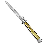 Image of A.G.A. Campolin AGA Campolin 18 Ring Pull Automatic Italian Stiletto Gold 8 Satin Bayo 14699B6C