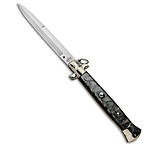 Image of A.G.A. Campolin AGA Campolin 18 Stiletto Automatic Knife Gray Acrylic 8 Satin Bayo 71D4CED3