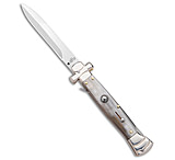 Image of A.G.A. Campolin AGA Campolin 9 Maltese Cross Stiletto Automatic Knife Horn 4 Satin Bayo 211F4C07
