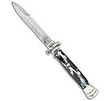 Image of A.G.A. Campolin AGA Campolin 9 Maltese Cross Stiletto Automatic Knife Sim Horn 4 Bayonet 35CD8849