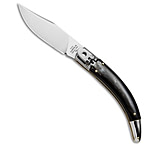 Image of A.G.A. Campolin AGA Campolin Diana Lever Lock Automatic Knife Brazilian Horn 3.75 Satin 8F6E66B9