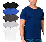 Image of Agiato Mens Short Sleeve Crew Neck T Shirt, 6 Pack