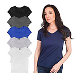 Image of Agiato Womens Short Sleeve Cotton V Neck T Shirt