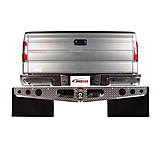 Image of Agri-Cover A1040032 Agri Cover Rockstar Diamond Plate Hitch Mounted Mud Flaps For Dodge Ram Trim To Fit '09 '13