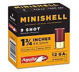 Aguila 1CHB1389 Minishell 12 Gauge 1.75" 5/8 Oz 9 Shot 25 Bx/ 10 Cs