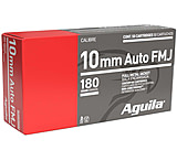 Image of Aguila Ammunition 10mm Auto 180 Grain Full Metal Jacket Brass Case Pistol Ammunition