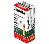 Aguila Ammunition .22 Long Rifle Super Max, 30 Grain, Brass Cased, Centerfire Rimfire Ammunition