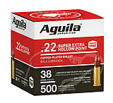 Aguila Ammunition .22LR 38 Grain Hollow Point CPHP Brass Case Rifle Ammunition