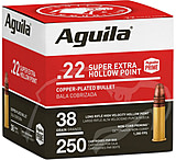 Aguila Ammunition .22LR Hight Vel HP 38 Grain Brass Case Rimfire Ammunition