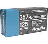 Aguila Ammunition .357 Magnum 125 Grain Jacketed Hollow Point Brass Cased Pistol Ammunition