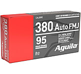 Aguila Ammunition .380 AUTO 95 Grain Full Metal Jacket Brass Case Pistol Ammunition