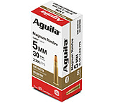 Aguila Ammunition 5mm Remington Magnum 30 Grain Semi-Jacketed Hollow Point Brass Case Ammunition