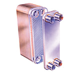 Image of AIC Alliance LB31-50XJ L Line Single Wall Brazed Plate Heat Exchanger 250 000 Btu/Hr 1in MPT