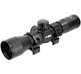 Image of AIM Sports Inc 4X32mm Compact Rifle Scope w/ Rings, Mil-Dot Reticle