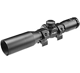 Image of AIM Sports Inc 4X32mm Compact Rifle Scope w/ Rings, Mil-Dot Reticle