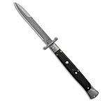 Image of AKC 11 Italian Stiletto Swinguard Automatic Black G10 5 Damascus Bayo 58697B70