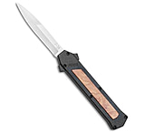 Image of AKC F-16 D/A Bayonet OTF Automatic Knife Black/Wood 3.3 Satin 7AA3A500