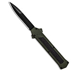 Image of AKC F-16 D/A Bayonet OTF Automatic Knife OD Green Aluminum 3.3 Black 46C93796
