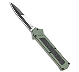 Image of AKC F-16 D/A Bayonet OTF Automatic Knife OD Green Aluminum 3.3 Two Tone 70D50800