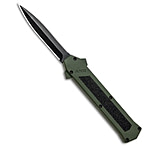 Image of AKC F-16 D/A Dagger OTF Automatic Knife Green 3.3 Black F0FFEB65