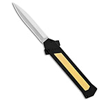 Image of AKC F-16 Dagger D/A OTF Automatic Knife Brass 3.3 Satin D4FA1598