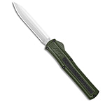 Image of AKC F-20 D/A OTF Automatic Knife OD Green Aluminum 3.6 Satin ED5138C7