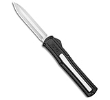 Image of AKC F-20 D/A Spear Point OTF Automatic Knife Black w/ White Inlay 3.5 Satin 94511CA3