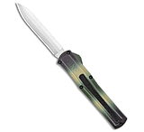 Image of AKC F-20 D/A Spear Point OTF Automatic Knife Camo 3.55 Satin F434B106