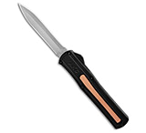 Image of AKC World F-20 D/A Dagger OTF Knife Black + Copper Inlay 3.6 Satin 008CC352