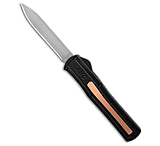 Image of AKC World F-20 D/A Spear Point OTF Knife Black + Copper Inlay 3.6 Satin D6ED54BC