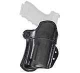 Aker Leather Model 267 Nightguard Open Top Paddle Holsters, M&amp;P 9/40/ 2.0, Insight Technology M3/Streamlight TLR-1, Right, Plain, Black, H267ABPR-MP40M3