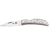 Image of Al Mar Knives Hawk Engraved Stainless Fold Knife