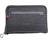Allen Auto-Fit 2.0 Deluxe Handgun Case, Heather Gray/Red, 12 in x 8 in, 7757