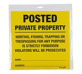Image of Allen Posted No Trespassing Sign