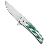Image of Alliance Designs Hammond Scout Titanium Flipper Knife Green 2.25 Satin F71D9434
