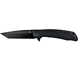 Image of American Buffalo Knife Abkt Elite Blue Shield Tanto 3.5" Bearing Pivot D2 Steel