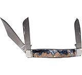 Image of American Buffalo Knife Abkt Roper Lahar Series 3blade Stockman 3.25&quot; Wood Resin Hndl